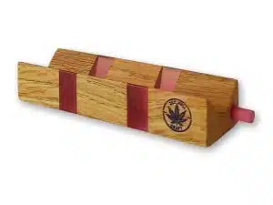 RollTwin rose- support de roulage original en bois & époxy avec tasseur rose