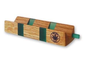 RollTwin vert- support de roulage original en bois & époxy avec tasseur vert