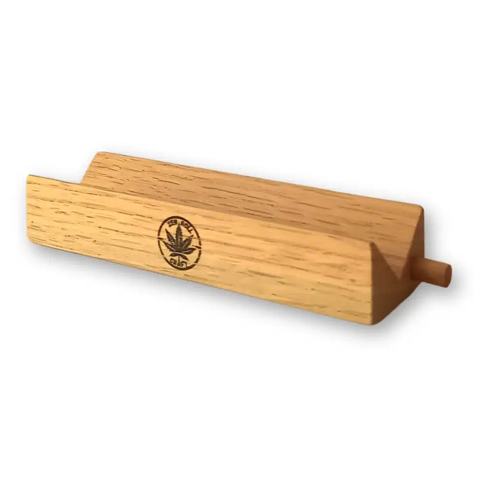 rollking-bois clair-support-de-roulage-pour-cbd-tasseur-bois-rentré RollKing clair- support de roulage pour CBD tasseur bois