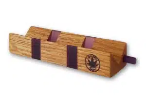 RollTwin violet- support de roulage original en bois & époxy avec tasseur violet